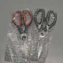 2 Pcs Heavy Duty Kitchen Scissors for Food  5-in-1 Stainless Steel Kitchen Shears with Bottle Opener, Non-Slip Handles & Protective Cover  Utility Scissors for Cutting Meat, Poultry & Vegetables