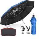FixOasis 60" Folding HVAC Umbrella with Magnetic Base, Universal Clip Included, Reinforced Fiberglass, Wind-Resistnat, Portable Magnetic Umbrella, For HVAC and Outdoor Activities, 180°Adjustable