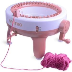 Umootek SENTRO 40 Needles Knitting Machine, Knitting Board Rotating Double Loom,Smart Weaving Loom Round Knitting Machines, Weaving Loom Machine Kit for Adults Children Sewing Tool
