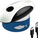 Rechargeable Electric Can Opener, One-Touch, Smooth Edge, USB-C Fast Charge, for Seniors, White