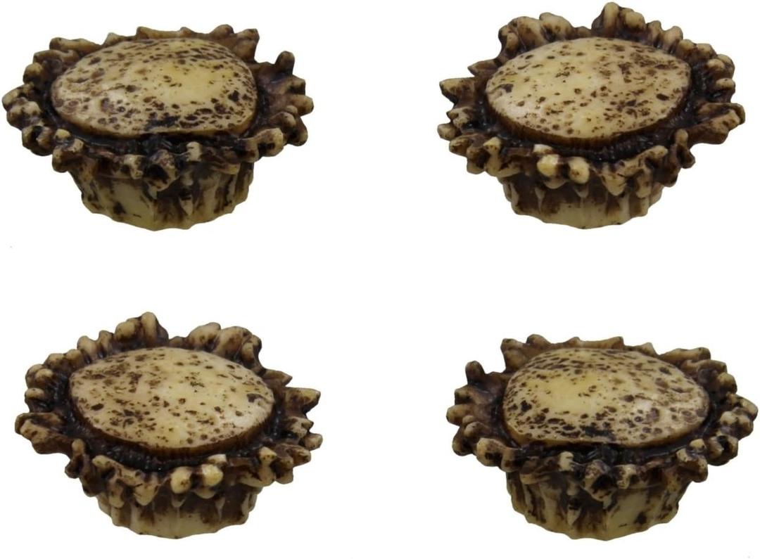 Old River Antler Drawer / Cabinet Knobs (4 Pack) - 2 Sizes of Screws and Washers Included