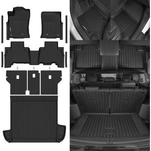 Naibeve Floor Mats for 2023-2026 Kia Sportage Hybrid (Not for Gas) - All Weather Custom Fit for Kia Sportage Hybrid Floor Mats & Trunk Mat & Backrest Mats & Door Sill Guards Interior Accessories