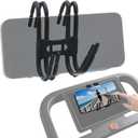 canbeyond 2PCS Black Silicone Treadmill Phone Holder for Peloton Bike, Deformable Treadmill Phone Mount Compatible with Most Exercise Bicycle & Treadmill with Screen