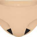 Super Leakproof No-Show Bikini (Medium, Warm Sand)