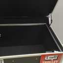 Vaultz Portable File Storage Box with Handle - 14.5" x 17.5" x 15.5" Letter/Legal Size Mobile Lock Box - Double Combination Locking Cabinet - Black
