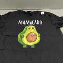 Pregnancy Announcement Shirts Women Mom Funny Mamacado T-shirt, Small, Women, Black