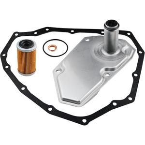 RE0F11B CVT Transmission Filter Kit 31728-50X0A Compatible with Nissan 2020-2025 Versa 16.L,2018-2024 Kicks 1.6L,High-Flow Filter & Pan Gasket Included