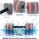 Water Dumbbell, Pool Weights for Water Aerobic Exercise, Aquatic Barbell | EVA Foam, Gray, Long Barbell, High Density Aqua Dumbbells, Swim Bar for Aerobics Weights Loss, Fitness Equipment