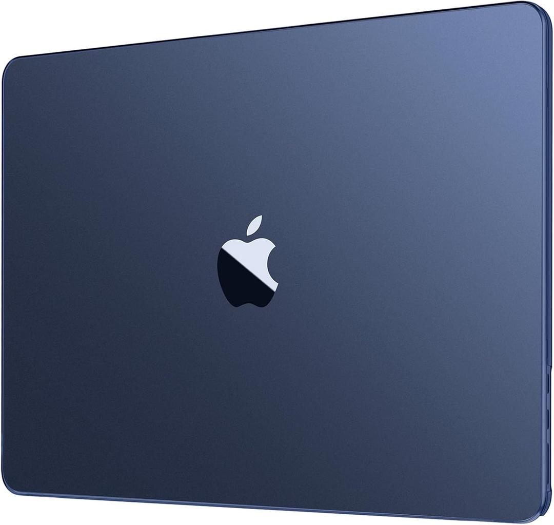 Macaset for MacBook Air 13 inch Case (M5/M4/M3/M2, 20262022 A3449 A3240 A3113 A2681), True to Original Color Lightweight, Scratch & Fingerprint Resistant Hard Shell Midnight Clear