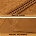 SASTYBALE Christmas Tablecloth Square 52 x 52 Inch Spill Proof Washable Autumn Jacquard Damask Card Table Cloth, Polyester Fabric Table Cover for Fall, Harvest, Holiday, Brown/Amber