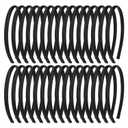 Black Headbands for Girls 30Pcs DIY Craft Head Bands Hard Thin Headband Rubber Plastic Hairbands for Kids Teens Party Favors (1 Count (Pack of 30))