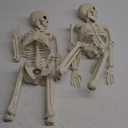 LUKBERA 2 Pack 3 ft Halloween Skeleton Posable, 36 Full Body Human Skeleton with Movable Joints for Halloween Haunted House Graveyard Party Scary Indoor Outdoor Decor