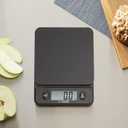 Taylor Glass Top Food Scale with Touch Controls, 11 lb Capacity, Sleek Black Design for Precision Food Measurement in Grams and Ounces