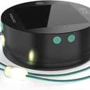 MPOWERD Luci Solar String Lights + Phone Charger: White 18' Rechargeable via Solar or USB-A, 100 Lumens LEDs, Lasts Up to 20 Hours, Waterproof, Camping, Backyard, and Travel