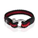 Mover Bracelets Mens Jewellery - Twisted Rope Bracelet | Couple Wrist Band | Red Male Bracelet Armanband For Man B-2-8.5 Pack Of 2