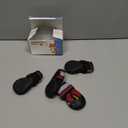 QUMY Dog Shoes for Large Dogs, Medium Dog Boots & Paw Protectors for Winter Snowy Day, Summer Hot Pavement, Water-Resistant in Rainy Weather, Outdoor Walking, Indoor Hardfloors Skid-Resistant Sole (Size 1: 1.8''x2.3''(W*L) (Pack of 4))