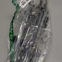 IEOKE Pant Hangers, 12 Pack Skirt Hanger with Clips Metal Trouser Clip for Shorts Heavy Duty Ultra Thin Space Saving (Black, 12pack)