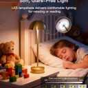 Cordless Table Lamp, Rechargeable Battery Operated Mushroom Lamp, 2-in-1 Adjustable Height, 3 Color Stepless Dimming, Brushed Metal LED Desk Lamp for Restaurant, Bedroom, Patio, Gold