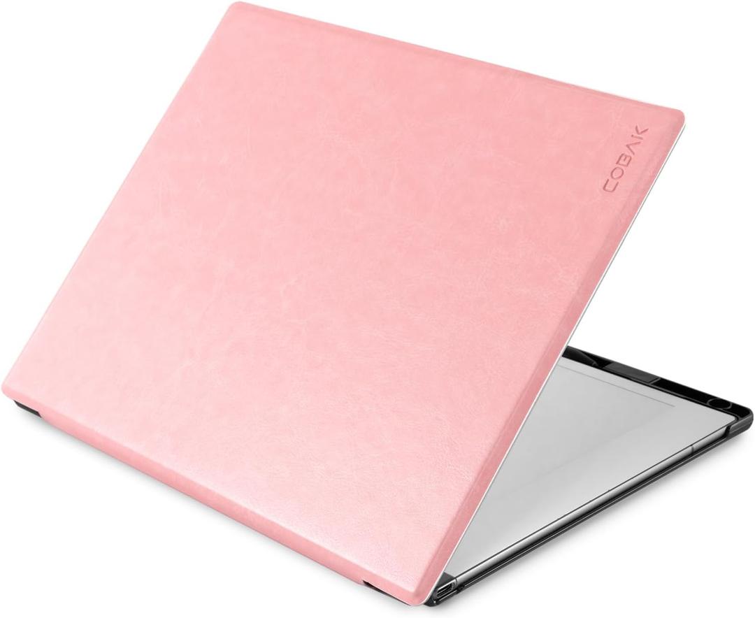 CoBak Case for Remarkable 2 Paper Tablet - Lightweight and Hard Back Shell Protective Book Folio Cover with Built-in Pen Holder - for 10.3" 2020 Released (Pink)