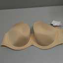 HACI Full Coverage Strapless Bra for Large Bust Contour Underwire Plus Size Convertible Multiway (34H, Beige)