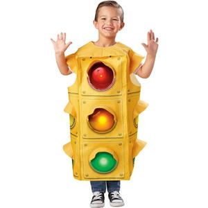 Seasons 3D Traffic Light Costume for Child 5-7 Years, Stop Light Lamp