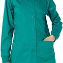Amazon Essentials Women's Scrub Snap Jacket (Plus Size)