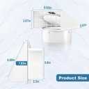 Hon&Guan Dryer Vent Cover Outside with Removable Mesh, Wall Mount Extractor Vent with Rubber Cushioned Non-Return Flap, High Quality Iron Outside Dryer Vent Cover for House (White, 6 Inch)