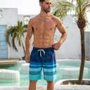UNICOMIDEA Men Swim Trunks with Compression Liner 9 Inch Long Board Shorts (XXL)