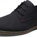 Jousen Men's Casual Dress Shoes Retro Business Classic Dress Shoes for Men (Black) 9