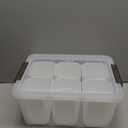 Citylife 17 QT Plastic Storage Bins Clear Storage Box with Lids Multipurpose Stackable Storage Containers for Organizing Tool, Craft, Crayon