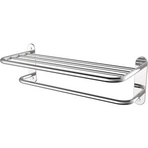 24 Inch Bathroom Towel Rack Towel Bar Towel Shelf Chrome Stainless Steel and Zinc Alloy Wall Mount 1pc for House Lavatory and Hotel