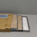 Heiple Set of 3 Framed Farmhouse Bless The Food Before Us Sign Kitchen Wall Decor for Dining Room Decor Wall Art Wood Signs (16"x24") (Black)