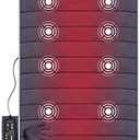 Snailax Memory Foam Full Body Massage Mat with Heat, Back Massager with 10 Vibration Motors, 6 Heating Pads, Massage Chair Pad for Neck, Back, Waist, Legs