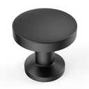 Coinkoly 8 Pack 1-1/5Inch(30mm) Cabinet Knobs Black Matte Kitchen Cabinet Knobs for Dresser Kitchen Drawers Pulls Black Hardware for Cabinets