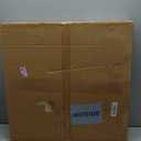 Modern LED Chandelier Circular Farmhouse Red Walnut Color, Dimmable LED Pendant Light with Remote Ring Chandelier Dining Room Light Fixtures for Kitchen Island Living Room Entryway, D23.6