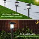 Greluna Solar Lights Outdoor,12 Pack 6000K Waterproof Auto On/Off Solar Pathway Lights for Your Garden, Landscape, Path, Yard, Patio, Driveway,Walkway Decor
