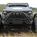 Front Grill Shark Grille Compatible with 2007-2018 Jeep Wrangler Rubicon Sahara Sport JK JKU, Matte Black