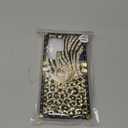 for Samsung Galaxy S25 Ultra Leopard Case with Rhinestone Ring Stand Holder, Black Cheetah Print Shockproof Protection Sparkle Bling Tightly Fit Cover for Samsung S25 Ultra (Leopard Pattern)