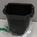 Rubbermaid Commercial Products Heavy-Duty Cleaning Pail 5-Quart Black Utility Bucket with Built-In Spout and Handle for House Cleaning/Storage/Livestock Feeding