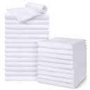 Salon Towels 22 Pack, Super Soft Microfiber Hand Towel, Highly Absorbent Hair-Drying Cloth for Gym, Bath, Spa Use and Home Beauty Care - White (16x29 inch)