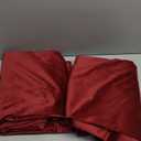 Rust Red Velvet Curtains for Living Room Bedroom 84 Inch Long Thermal Insulated Room Darkening Drapes, Soft Luxury Light Blocking Window Panels, Rod Pocket 1 Panel, Elegant Home Decor Drapes