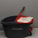 O-Cedar EasyWring Microfiber Spin Mop, Bucket Floor Cleaning System, Red, Gray, Standard