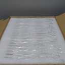 YOUKE OLA 20 Pack Glass Cups with Bamboo Lids and Glass Straw 16oz Beer Can Shaped Drinking Glasses Cups, Glass Tumbler Reusable Cute Cups for Whiskey, Iced Coffee, Tea, Soda, Cocktail, Gift, Clear