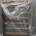Photo Display Board with Clip, 2 Panel, Brown, 36 x 24 Inch