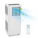 Portable Air Conditioners 8000 BTU for Room Up to 350 Sq. Ft, Portable AC Unit with Cool Fan and Dehumidifier, Quiet AC Unit for Bedroom, With Remote Control, 24 Hour Timer, Window Kit