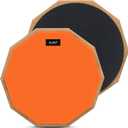 SLINT 12 Double-Sided Practice Pad 2-Surface Drumming Trainer for Snare Practice, Quiet Home Use, Kids & Beginners
