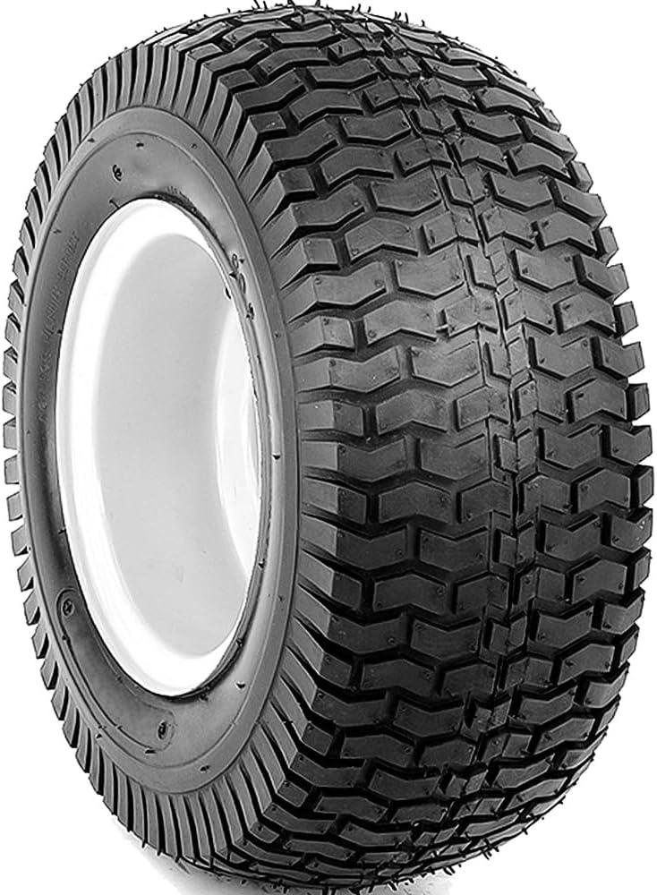(2 Pack) 16x6.50-8 Lawnmower Tubeless Tire, 16x6.5-8 for Tractor Riding Lawn Mowers, 4 Ply, Turf-V Pattern