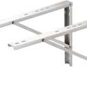 TURBRO Wall Mount Stand for Mini Split Ductless Air Conditioner Heat Pump System, Sturdy Aluminum Alloy Bracket, Support Condenser up to 440 lbs (7,000-24,000 BTU), 1 Pair