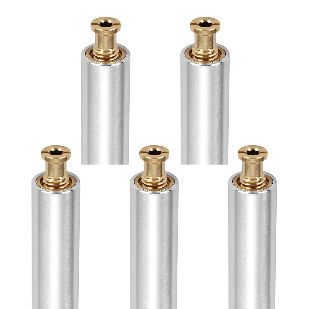 Heavy Duty 5 Pack Pool Cover Anchors,18" Aluminum Tube with Brass Anchors