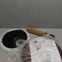 LUE BONA Adjustable Vanity Stool, 360°Swivel Vanity Chair for Makeup Room, Brown Stool Chair for Vanity, Small Faux Leather Vanity Stools for Bathroom, Living Room